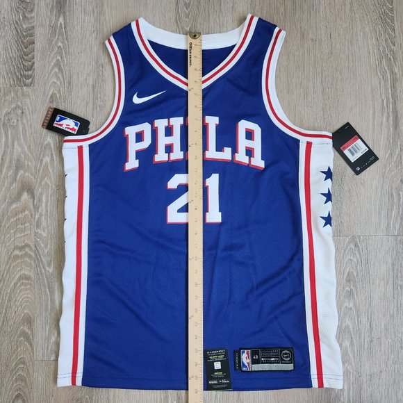 Philadelphia 76ers Joel Embiid Nike Swingman Jersey Men's Size Large - Picture 10 of 11